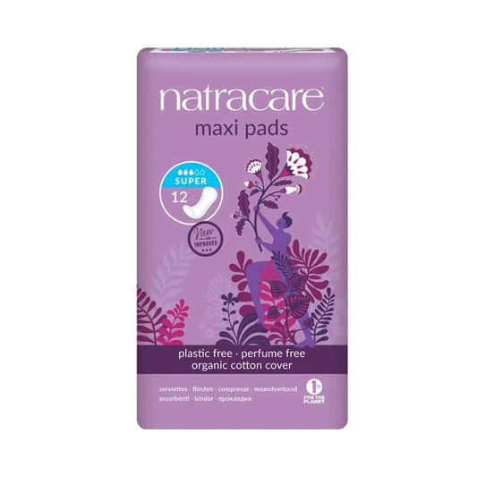 NATRACARE -- Serviette naturelle super pad x12