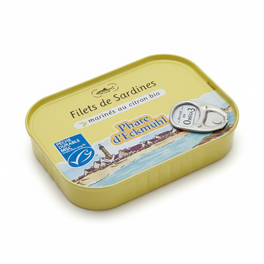 Filets de sardines A la sauce citronnée 90g