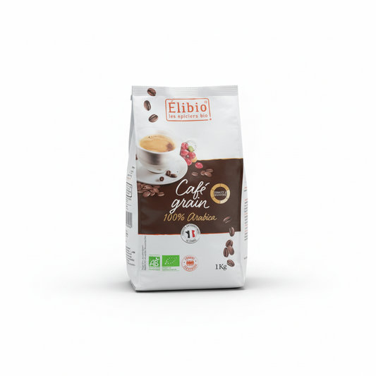 ELIBIO -- Cafe grain 100% arabica - 1kg