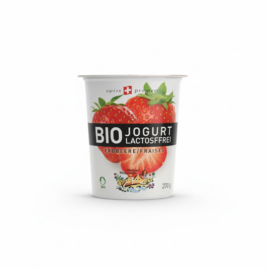 Yaourt fraise sans lactose