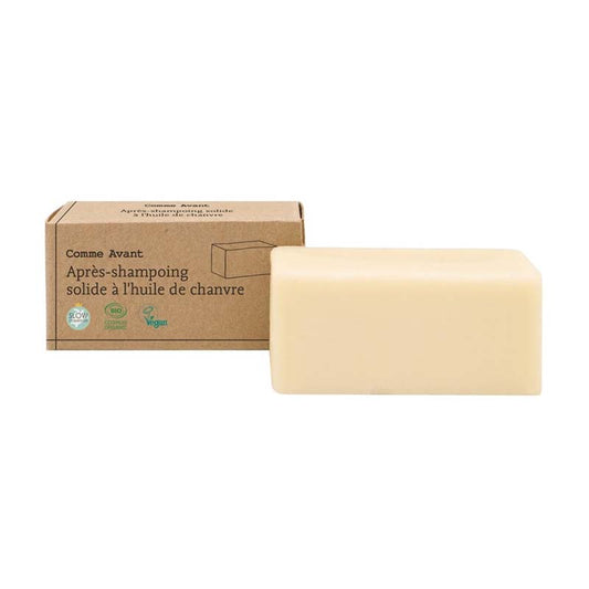 Comme Avant -- Après-shampoing solide à l'huile de chanvre - 45 g
